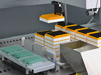 The Disposable Transfer Tool offers automated tip and tray handling for Nested LiHa disposable tips without a gripper
